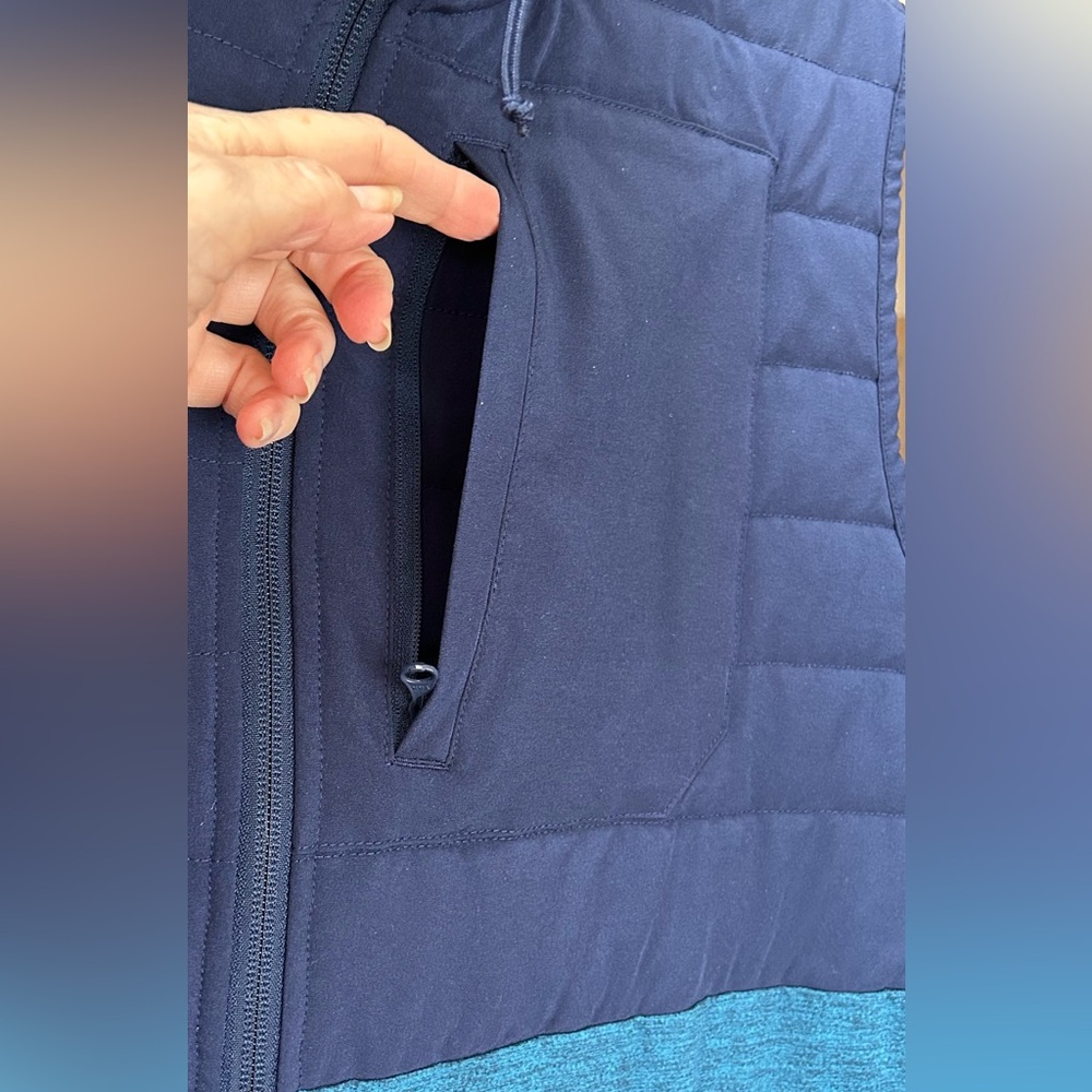 Land’s End Men’s Insulated Full Zip Vest Lightweight Golf Blue Size XL 46-48 - Picture 4 of 11